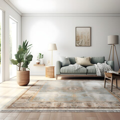 Basic Living Space. Living Room. Front Room. Modern Accent. Cool Colors.