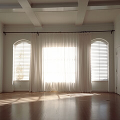 empty room with windows