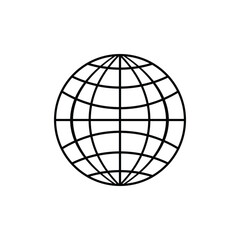 Globe icon design template vector isolated clipart