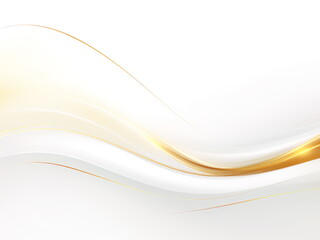 Golden and white gradient abstract line and wave background. 