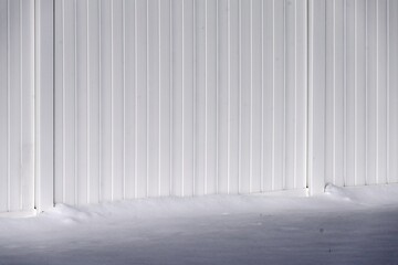 White Fence in Snowdrift