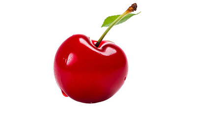 Cherry isolated on white background, transparent background