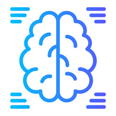 brain gradient icon
