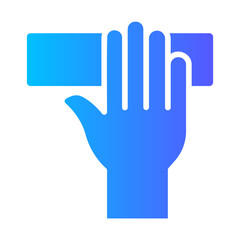 Fototapeta premium touch gradient icon