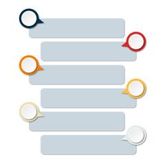 Obraz premium Infographic that provides a detailed report of the business, divided into 6 topics.