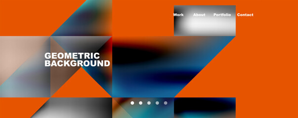 Dynamic lines, triangles, rectangles geometric abstract background. Vector Illustration For Wallpaper, Banner, Background, Card, Book Illustration, landing page