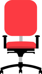 Office chair Illustration, modern office desk chair, job vacancy concept 