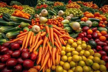 Flavor Fair: Colors and Freshness of Vegetables, generative IA