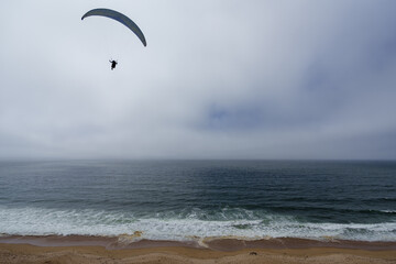Paragliding over the sea