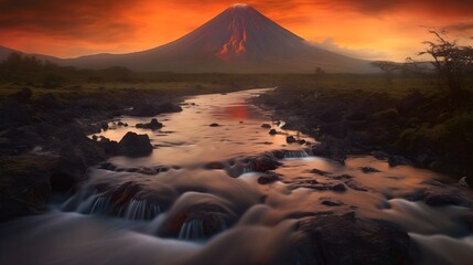 Enigmatic Encounter: River and the Volcanic Mystery
