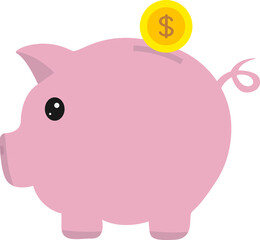 Piggy bank illustration