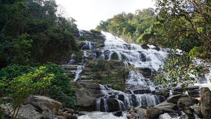 Fototapeta na wymiar Thailand waterfall adventure