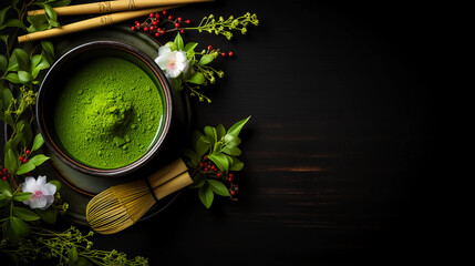 Japanese matcha tea