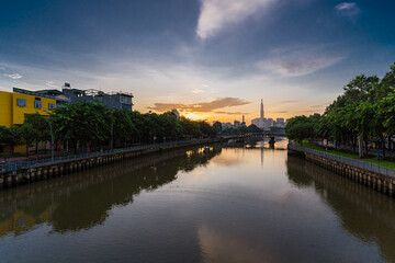 Obraz premium Morning at Ho Chi Minh City, commonly known by its previous name Saigon