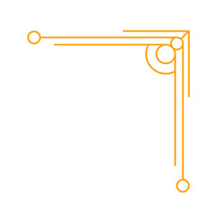 Gold antique decorative art deco corner for page element