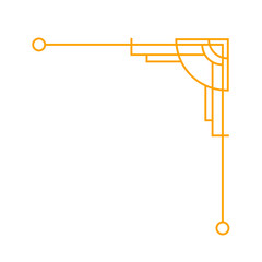 art deco corner element