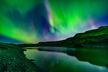 Northern lights over Iceland