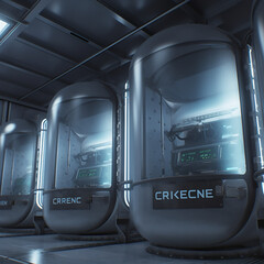 Cryonics Booths, Made With Generative AI