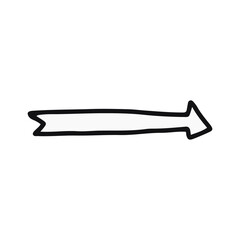 Fototapeta premium hand drawn arrow element