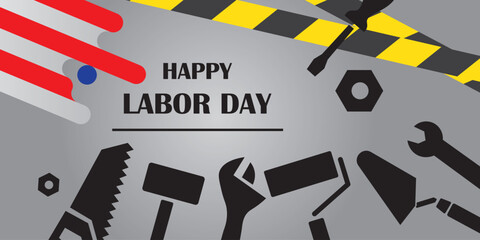 Background design with Labor Day theme,