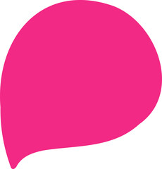 pink speech bubble element