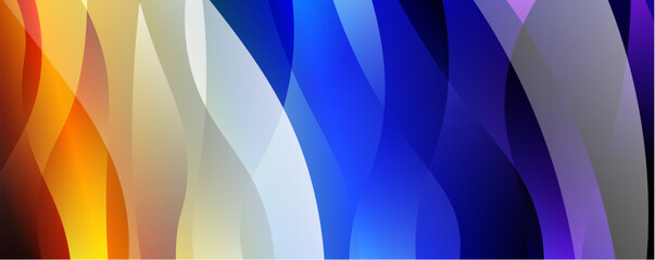 Fluid wave lines with trendy fluid color gradient abstract background. Web page for website or mobile app wallpaper