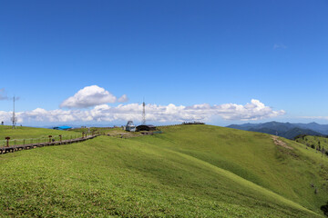 徳島県にある剣山山頂の風景
