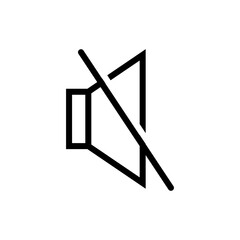 mute icon vector design templates