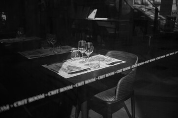 restaurant in the morning