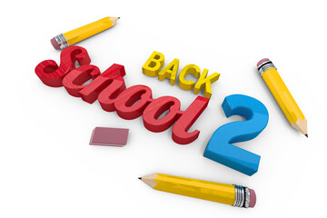 Digital png illustration of back to school text on transparent background