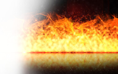 Fototapeta premium Digital png illustration of fiery and gradient pattern on transparent background