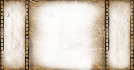 Digital png illustration of film stock with copy space on transparent background