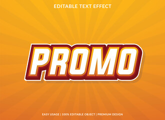 promo text effect template