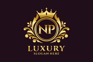 Initial NP Letter Royal Luxury Logo template in vector art for luxurious branding projects and other vector illustration. © Monk