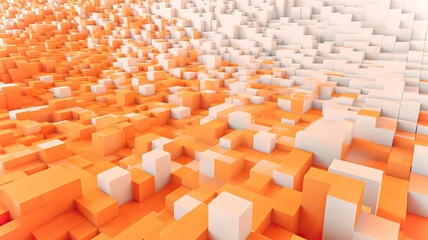 Obraz premium Orange Cubes Background,abstract background made from cubes,abstract background with squares