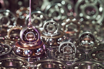 Lubricating oil. Ball bearing.