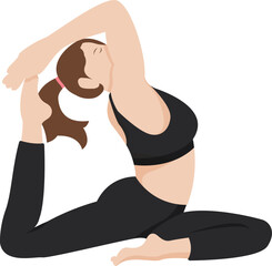 King yoga pose asana