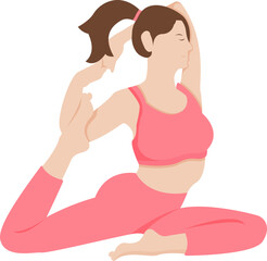 King yoga pose asana