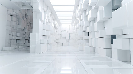 abstract background with cubes,a white space of white color algorithms,abstract background made of cubes