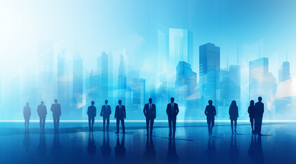 3D Abstract Light Blue Background