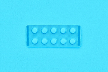 Monochromatic Color Tablet Blister Sheet