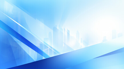 Fototapeta premium Bright Blue Business Background