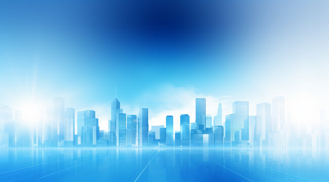 Bright Blue Business Background © MUS_GRAPHIC