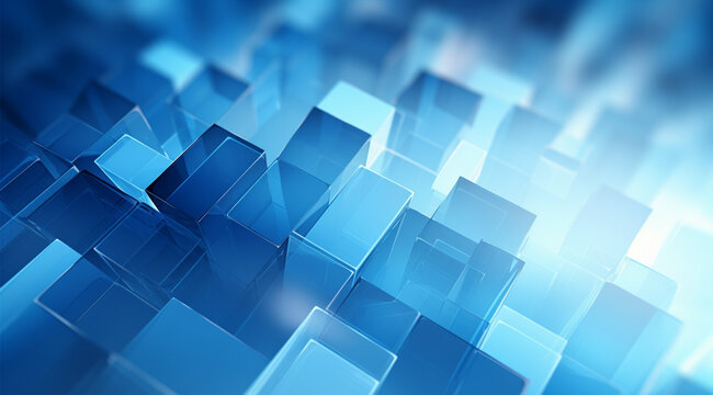 Bright Blue Business Background