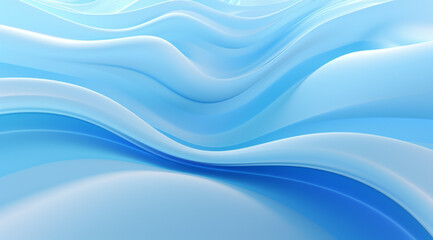 Fototapeta premium 3D Abstract Light Blue Background