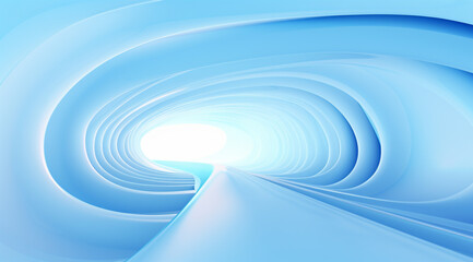 3D Abstract Light Blue Background