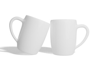 Tow white mug mockup