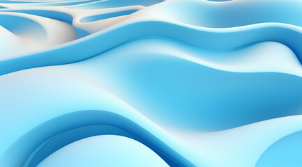 Fototapeta premium 3D Abstract Light Blue Background