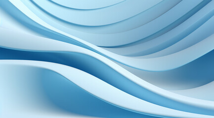 Fototapeta premium 3D Abstract Light Blue Background