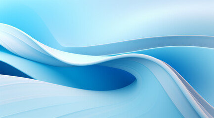 Fototapeta premium 3D Abstract Light Blue Background
